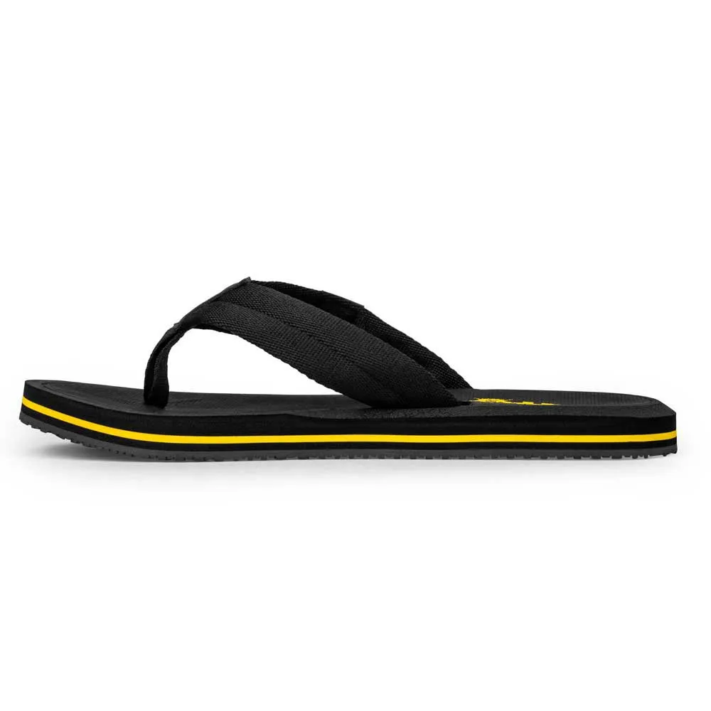 Купить Black cat bo500091 Шлёпанцы Logo Black / Yellow 32x20x10 EU 44 7ft.ru в интернет магазине Семь Футов