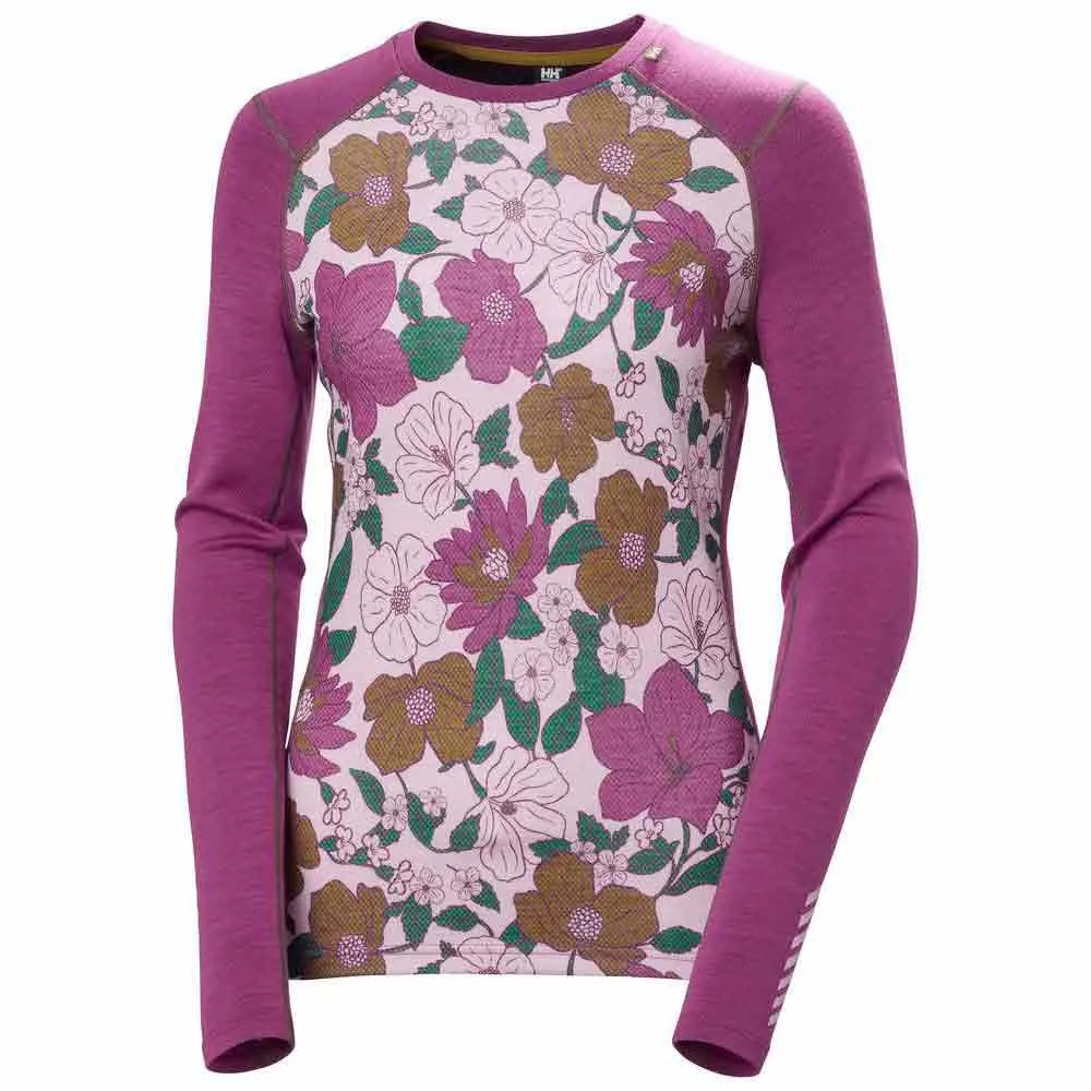 Купить Helly hansen 49379_663-s Базовый слой с длинным рукавом Lifa Merino Midweight Gra Magenta 2.0 60x40x40 7ft.ru в интернет магазине Семь Футов
