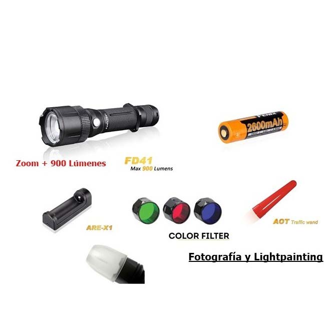 Купить Fenix PACKFD41 FD41 Pack Черный  Black 900 Lumens 7ft.ru в интернет магазине Семь Футов