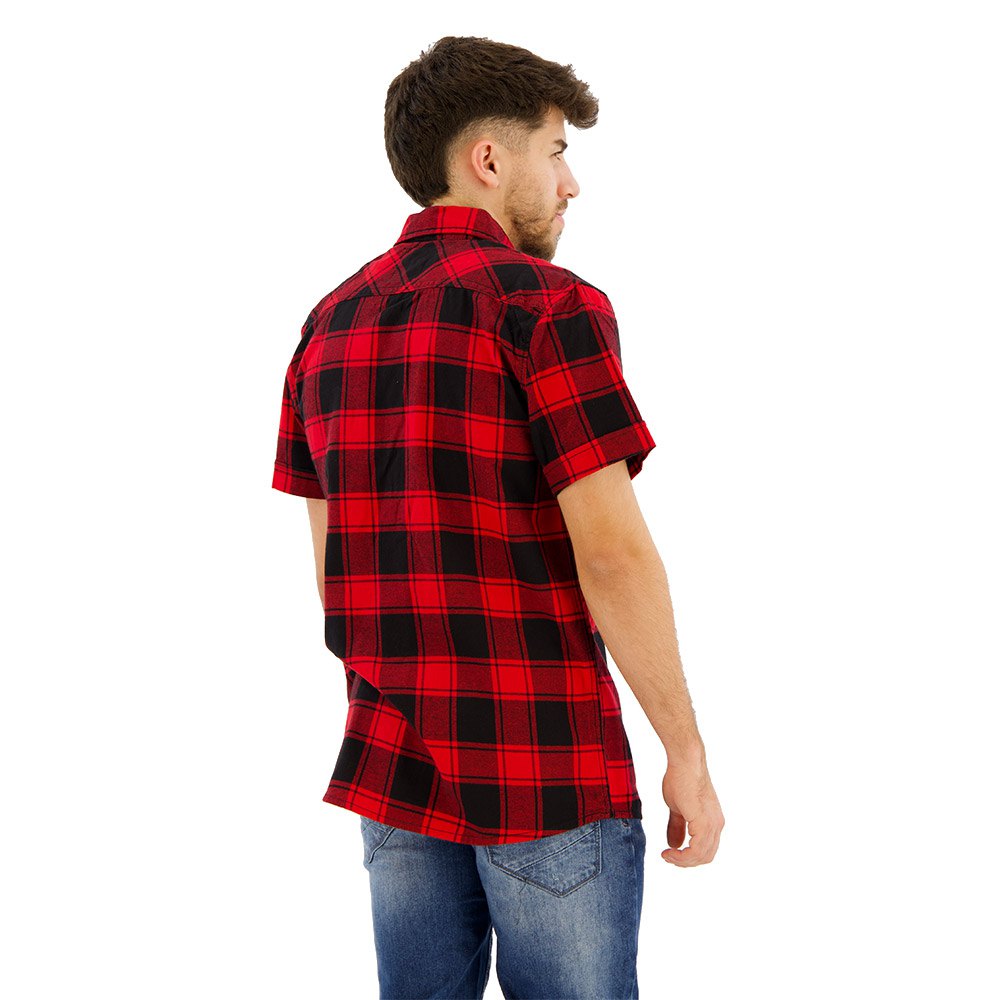 Купить Brandit 4032-41-XXL Рубашка с коротким рукавом Check Красный Red / Black 2XL 7ft.ru в интернет магазине Семь Футов