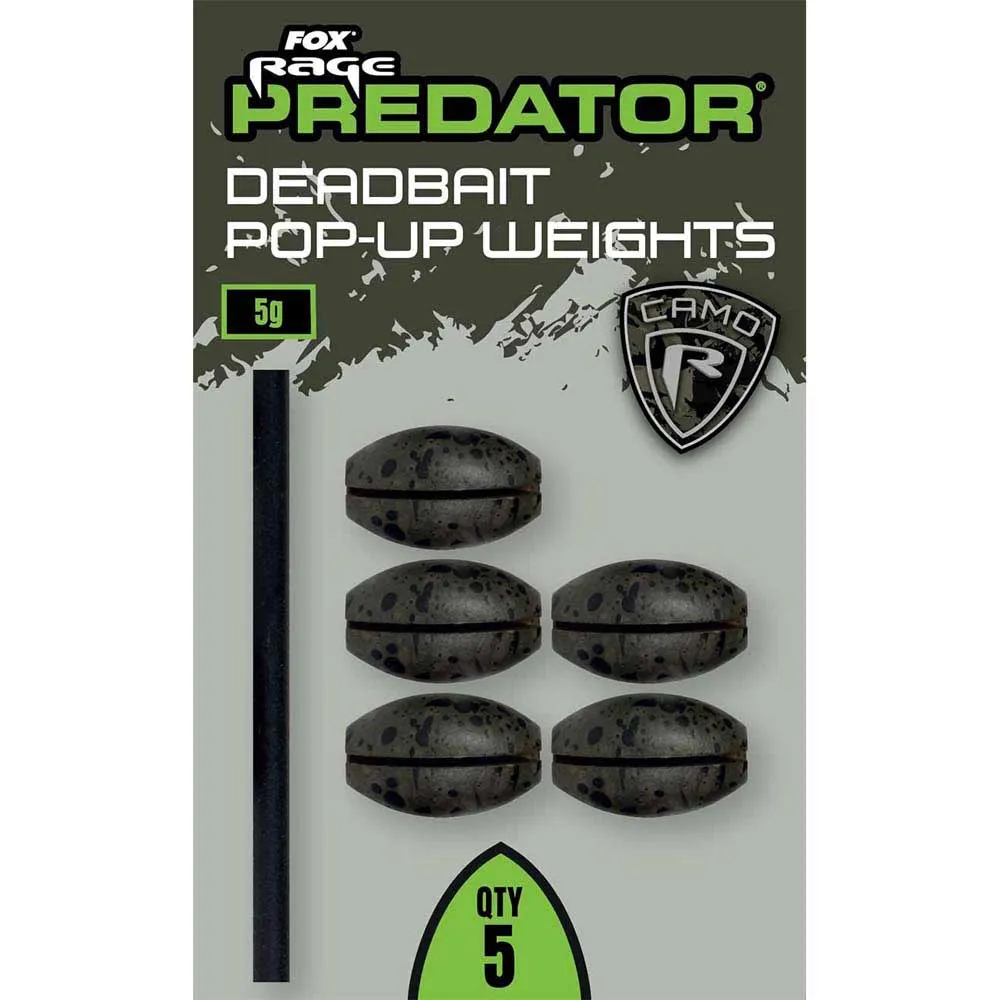 Купить Fox rage FAC099-UNIT свинцовый датчик Predator Camo Deadbait Pop-Up Camo 5 g 7ft.ru в интернет магазине Семь Футов
