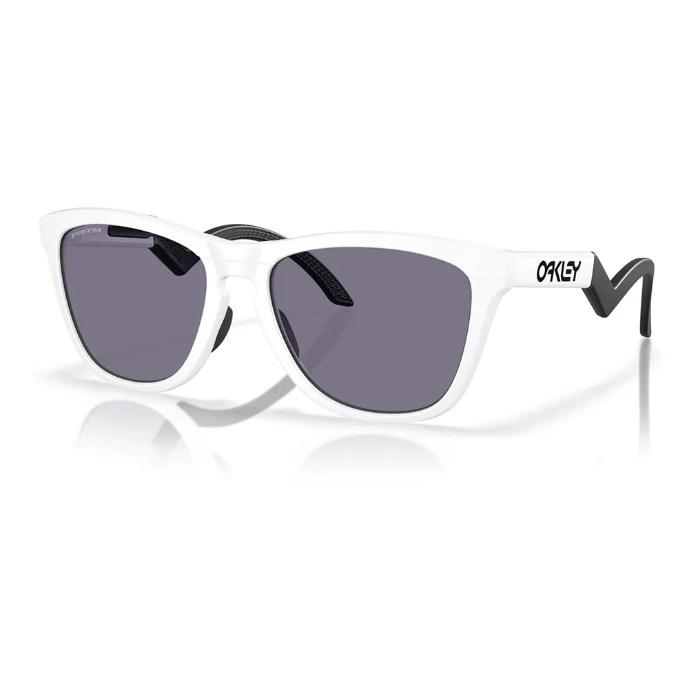 Купить Oakley OO9289-0855-55 Солнцезащитные очки Frogskins hybrid Бесцветный Matte White Prizm Grey/CAT3 7ft.ru в интернет магазине Семь Футов