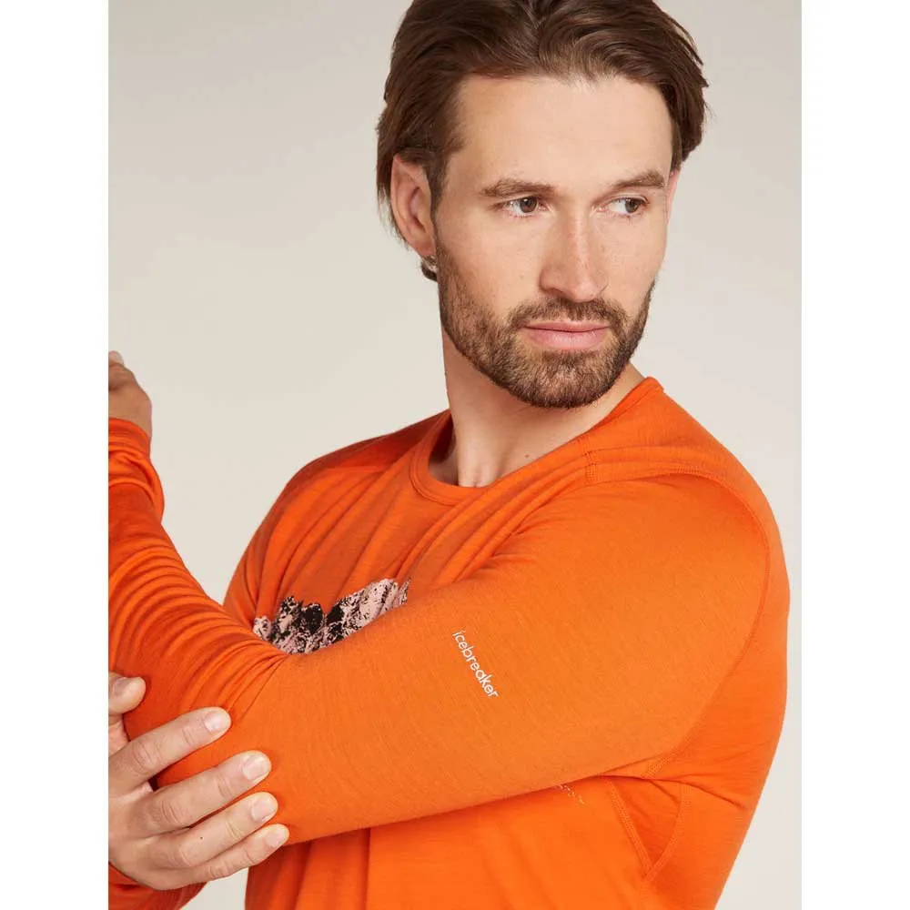 Купить Icebreaker 0A56QU05NXL Базовый слой с длинным рукавом Merino 200 Oasis Remarkables Оранжевый Blaze XL 7ft.ru в интернет магазине Семь Футов