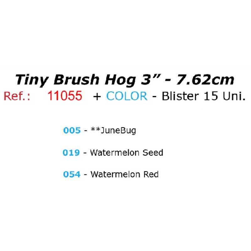 Купить Zoom bait 11055054 Tiny Brush Hog Мягкая приманка 76 mm Watermelon Red 7ft.ru в интернет магазине Семь Футов