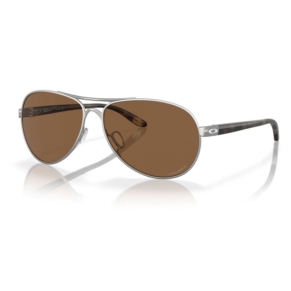 Купить Oakley OO4079-4759 Feedback Солнцезащитные Очки  Satin Chrome Prizm Bronze/CAT3 7ft.ru в интернет магазине Семь Футов