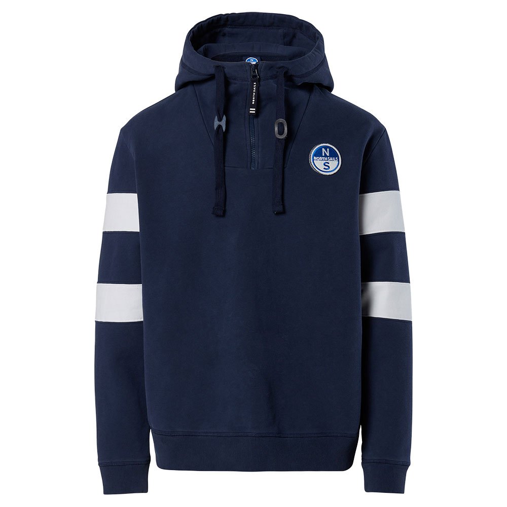 Купить North sails 691280-0802-L Толстовка с капюшоном Logo 691280 Голубой Navy Blue L 7ft.ru в интернет магазине Семь Футов