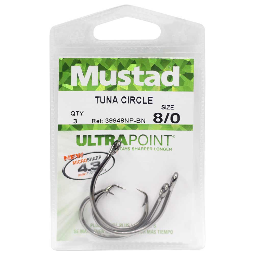 Купить Mustad 39948NP-BN-8/0-U03 Demon Wide Gap Circle Крючки С Одним Глазком Серебристый Black Nickel 8/0 7ft.ru в интернет магазине Семь Футов