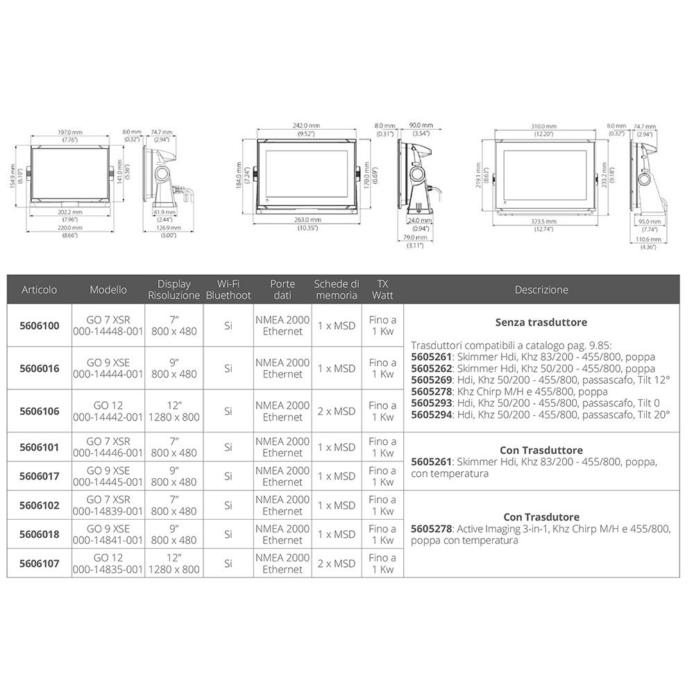 Купить Navico 5606102 GO 7XSR Многофункциональный дисплей с преобразователем Totalscan Серебристый Black 7ft.ru в интернет магазине Семь Футов