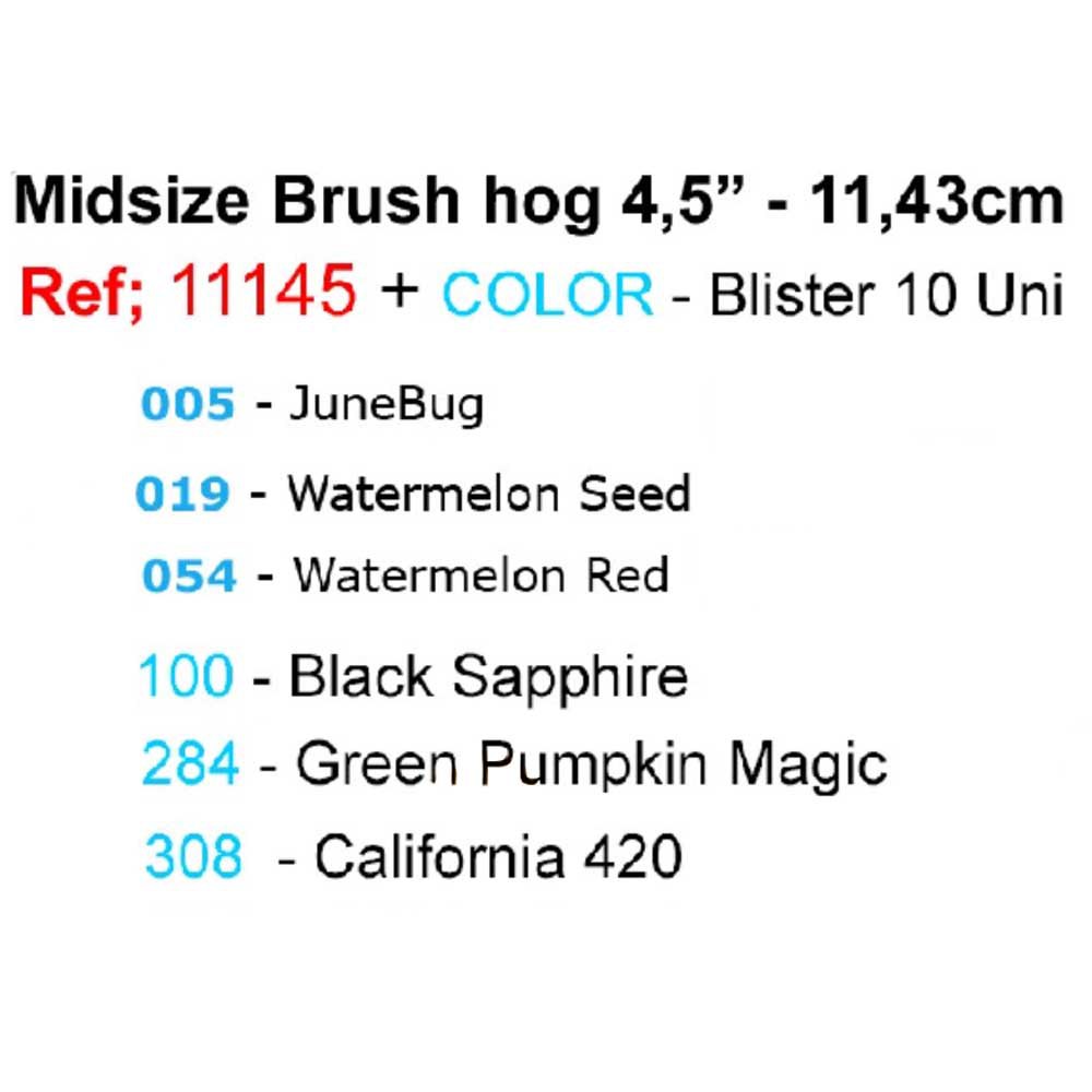 Купить Zoom bait 11145054 Midsize Brush Hog Мягкая приманка 114 mm Watermelon Red 7ft.ru в интернет магазине Семь Футов