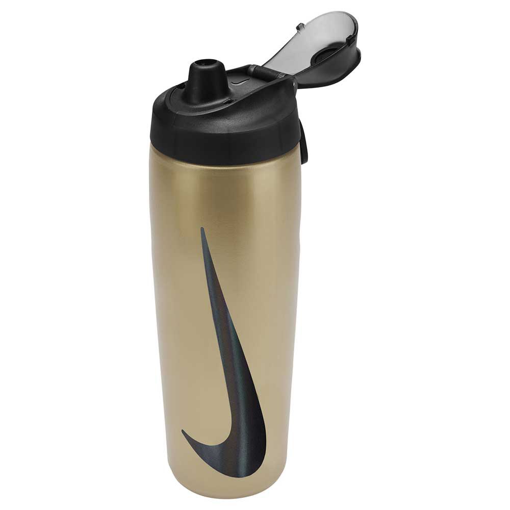 Купить Nike N100766872824 Refuel Locking Lid 24oz/700ml бутылка Золотистый Golden / Black / Black 7ft.ru в интернет магазине Семь Футов