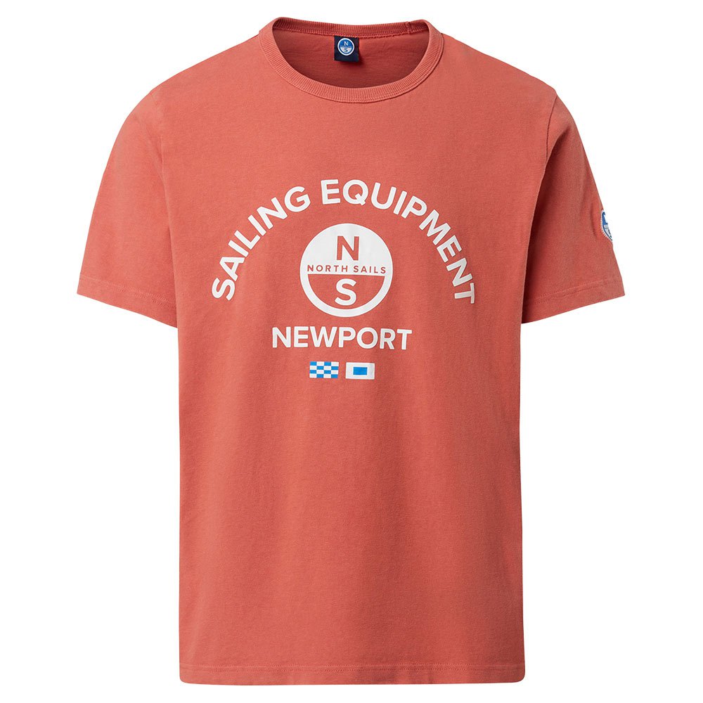 Купить North sails 692862-0722-XS Футболка с коротким рукавом Print Оранжевый Orange Spice XS 7ft.ru в интернет магазине Семь Футов