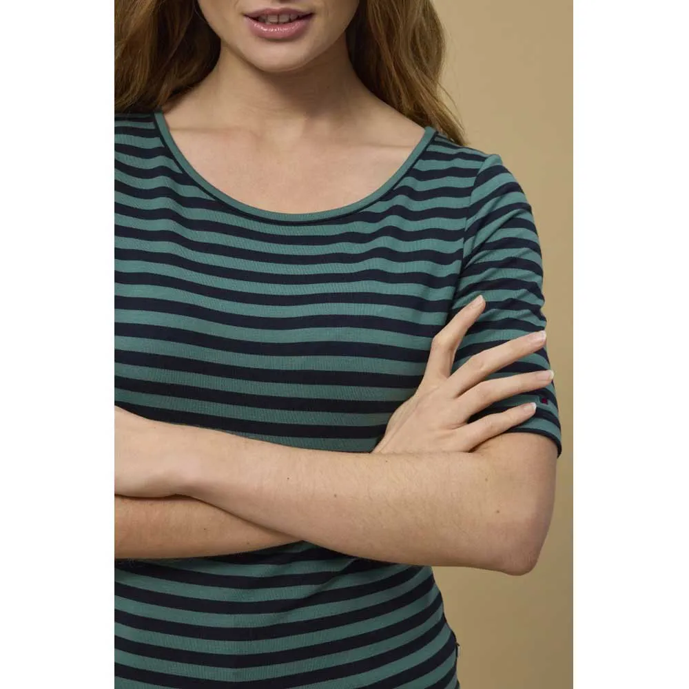 Купить Redgreen 172012107-176-xxl Футболка с коротким рукавом Hedy Mid Green Stripe 30x25x2 2XL 7ft.ru в интернет магазине Семь Футов