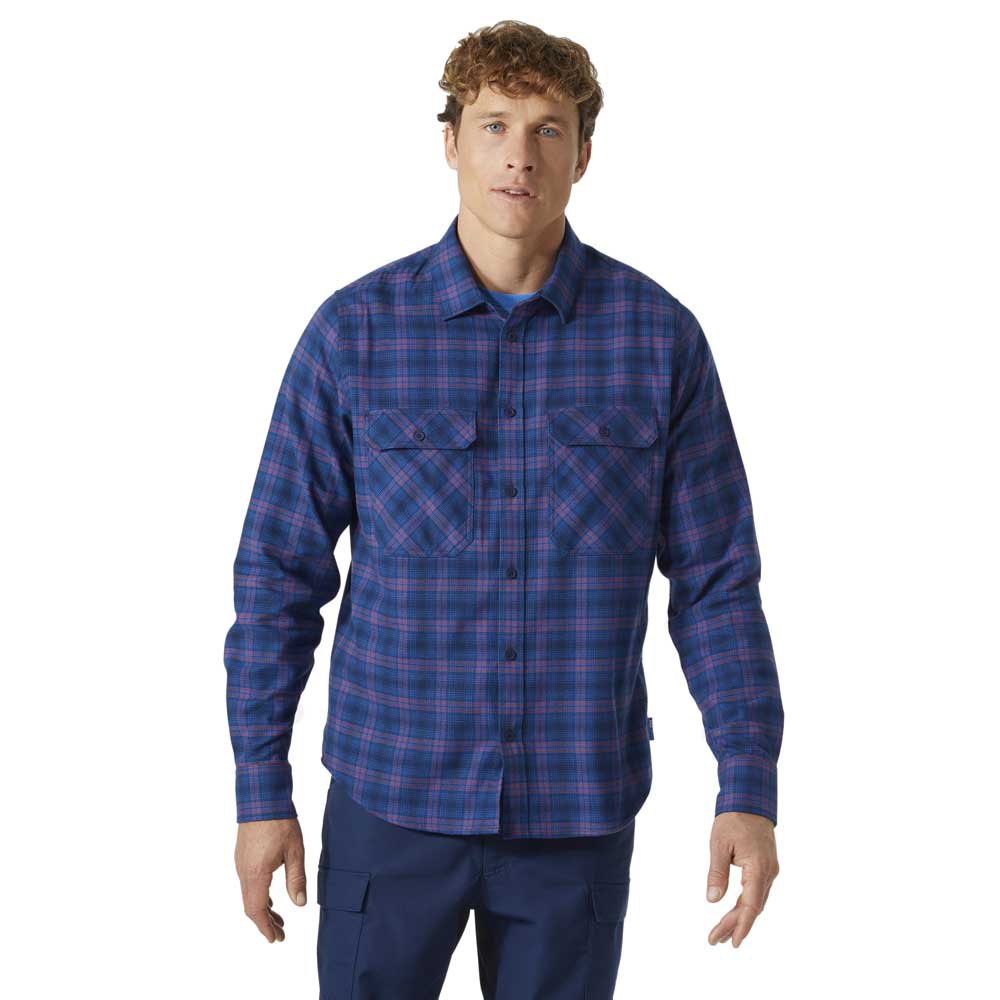 Купить Helly hansen 62731_584-L Футболка Lokka Organic Flannel Голубой Ocean Classic Plaid L 7ft.ru в интернет магазине Семь Футов