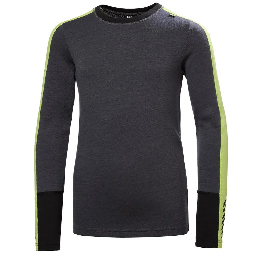 Купить Helly hansen 49403-831-10 Комплект термобелья с длинным рукавом Lifa merino midweight Thunder Grey 30x22x4 10 Years 7ft.ru в интернет магазине Семь Футов