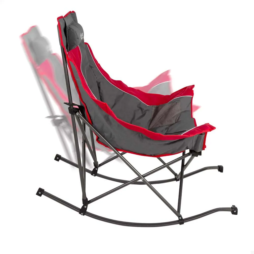 Купить Aktive 63046 кресло-качалка 57x100x97 cm  Grey / Red 7ft.ru в интернет магазине Семь Футов