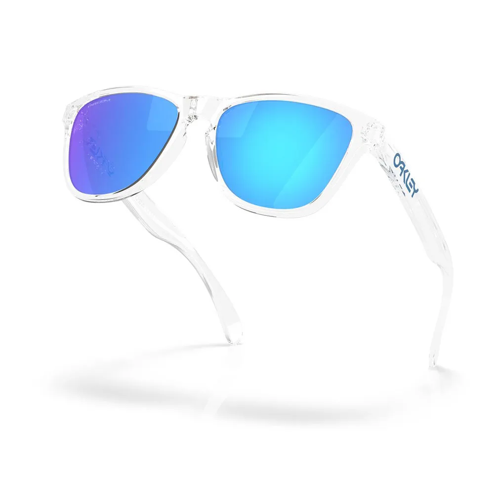 Купить Oakley OO9508-0153 Солнцезащитные очки Frogskins s Polished Clear / Polished Clear Prizm Sapphire/CAT3 7ft.ru в интернет магазине Семь Футов