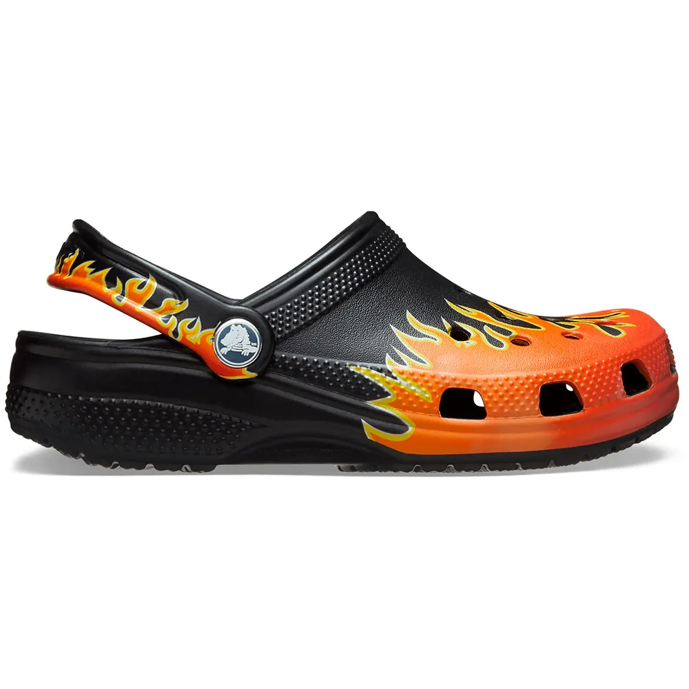Купить Crocs 211214-0c4-c4 Деревянные башмаки Classic Flames T Black / Multi 35x25x15 EU 19 7ft.ru в интернет магазине Семь Футов