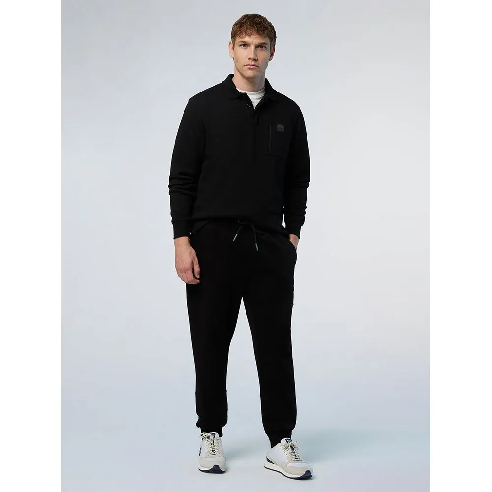 Купить North sails 692334-0999-M Поло с длинным рукавомным рукавом Logo Черный Black M 7ft.ru в интернет магазине Семь Футов
