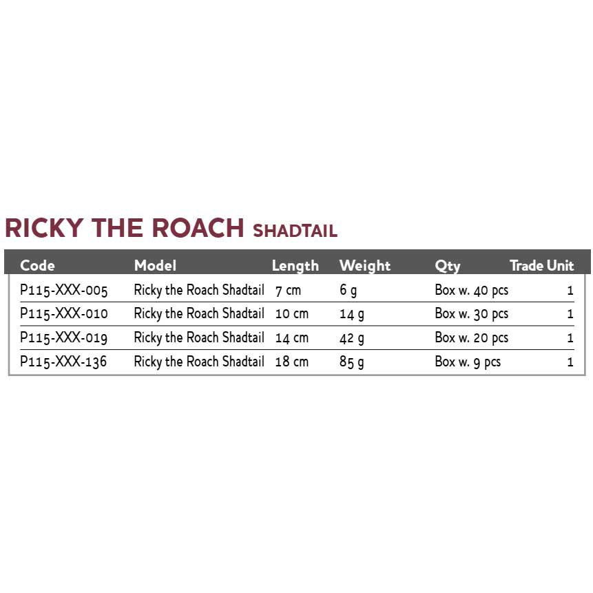Купить Силиконовая мягкая приманка Westin Ricky The Roach Shadtail P115-122-136 180мм 85гр цвет Headlight 9шт/уп 7ft.ru в интернет магазине Семь Футов
