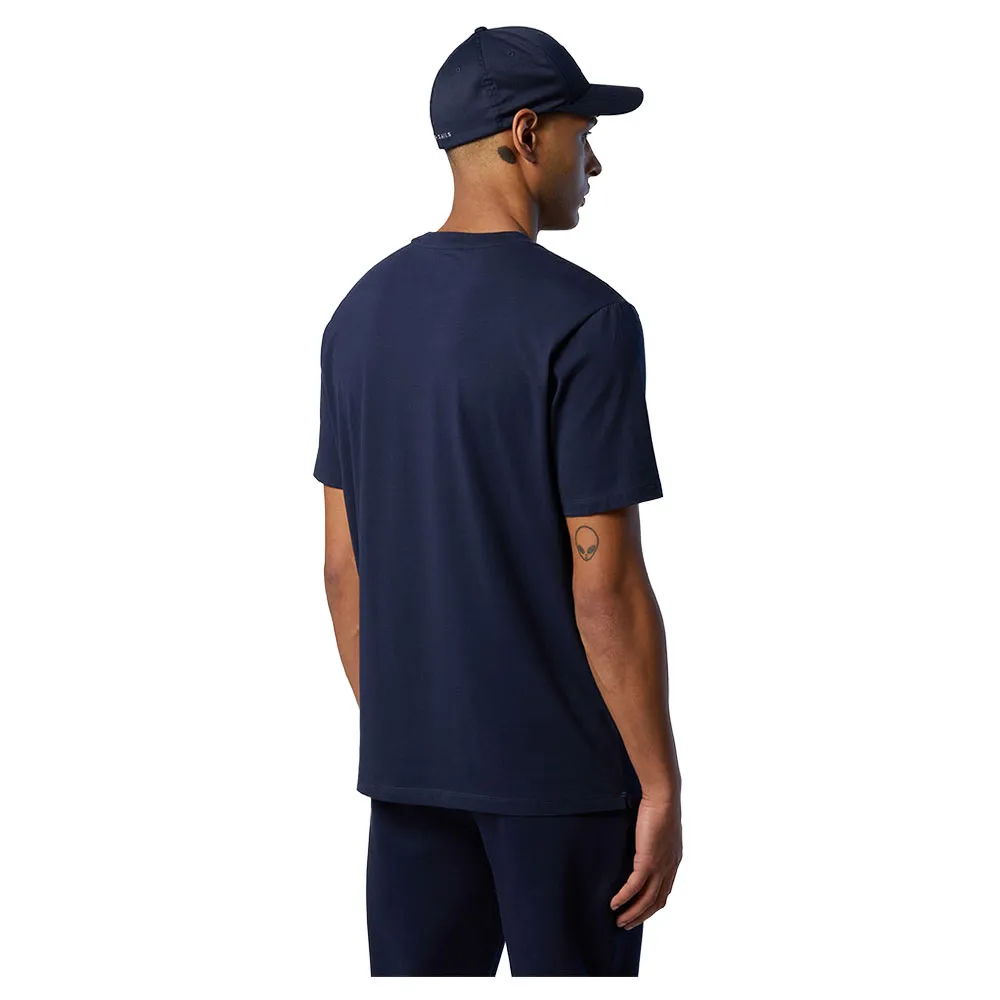 Купить North sails 693037-0802-XXL Футболка с коротким рукавом Logo 693037 Голубой Navy Blue 2XL 7ft.ru в интернет магазине Семь Футов