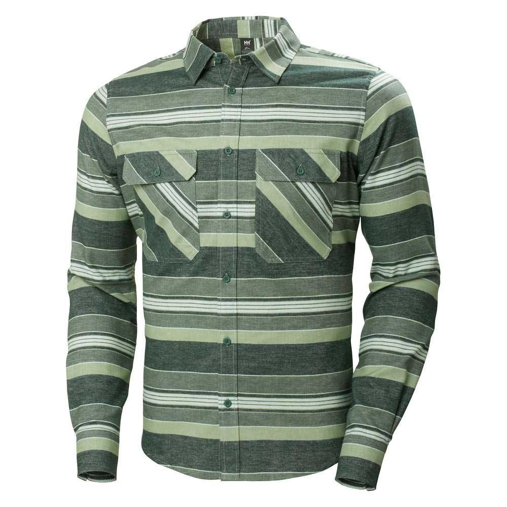 Купить Helly hansen 62731_476-M Футболка Lokka Organic Flannel Зеленый Spruce Stripe M 7ft.ru в интернет магазине Семь Футов