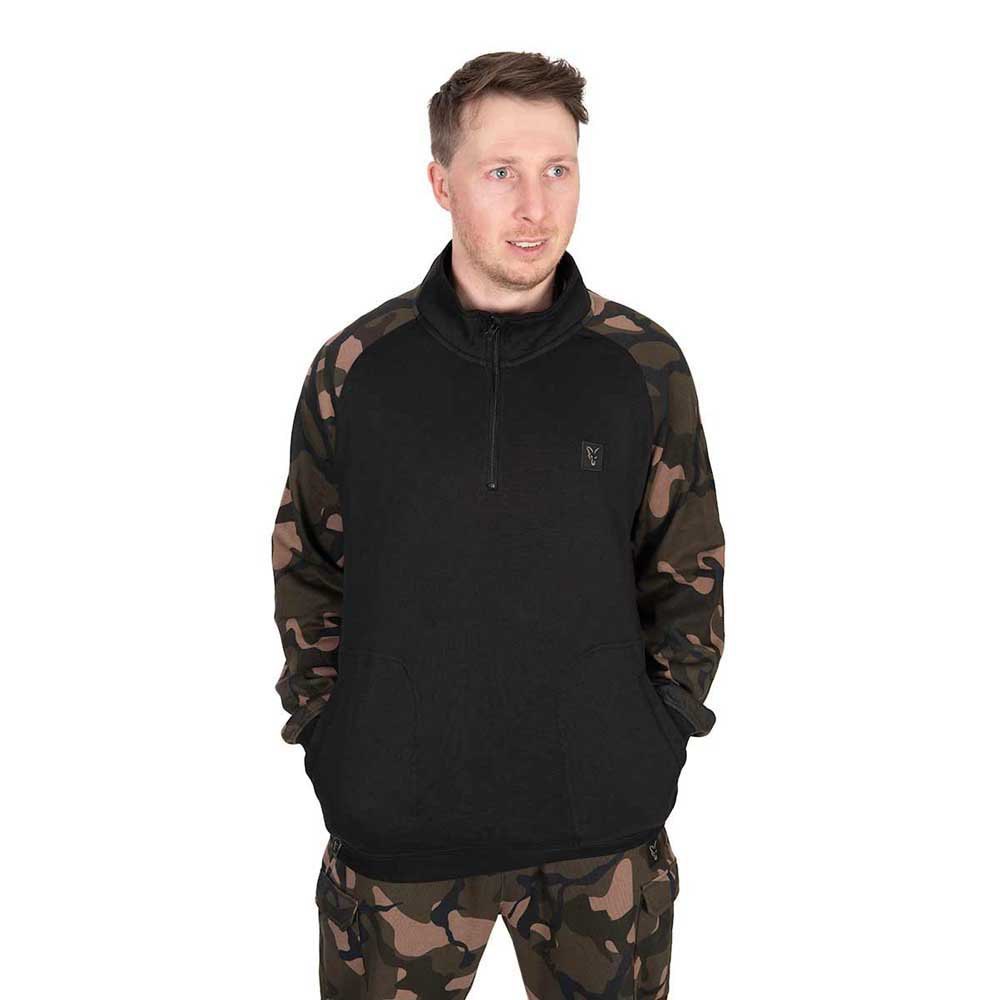 Купить Fox international CFX354 Толстовка с полумолниеймолнией LW QTR Черный Black / Camo XL 7ft.ru в интернет магазине Семь Футов