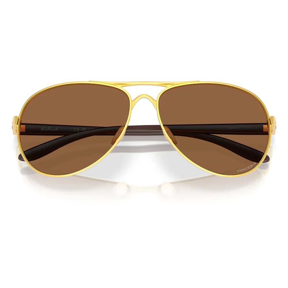 Купить Oakley OO4079-5159-59 Солнцезащитные очки Feedback Золотистый Satin Gold Prizm Bronze/CAT3 7ft.ru в интернет магазине Семь Футов
