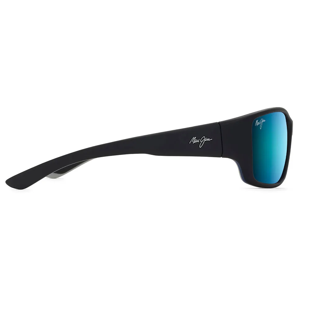 Купить Maui jim b810-53b-os поляризованные солнцезащитные очки Local Kine Soft Black / Sea Blue / Grey 20x10x10 Blue Hawaii/CAT3 7ft.ru в интернет магазине Семь Футов