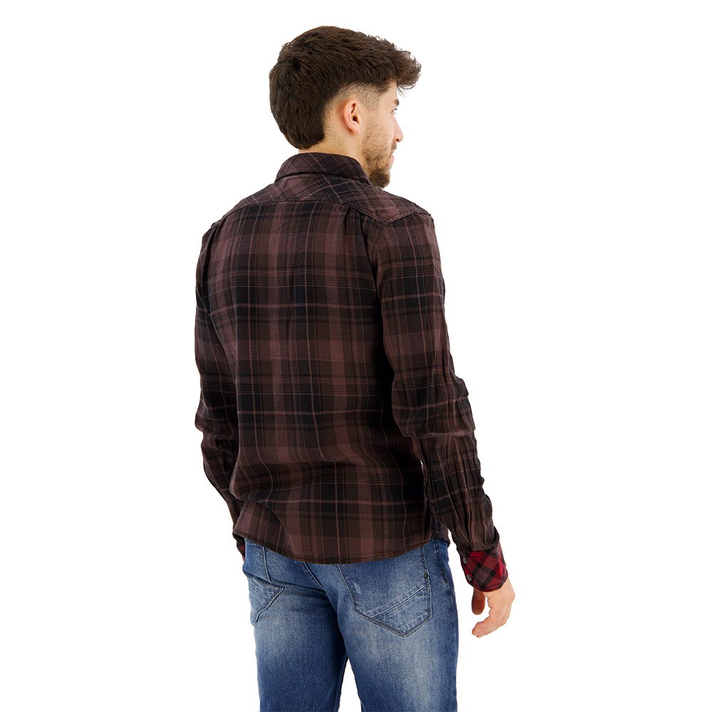 Купить Brandit 4016-67-M Рубашка с длинным рукавом Check Duncan Черный Brown / Black M 7ft.ru в интернет магазине Семь Футов