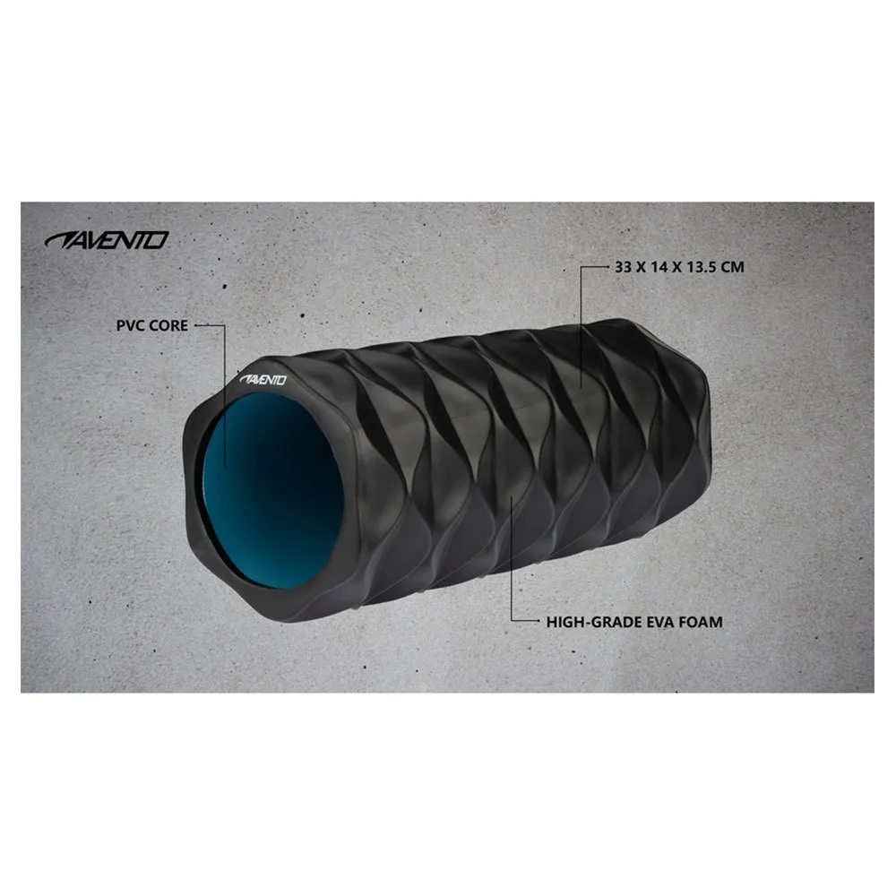 Купить Avento sr042rc массажный ролик Message Foam Wave Black / Blue 35x15x15 33 cm 7ft.ru в интернет магазине Семь Футов