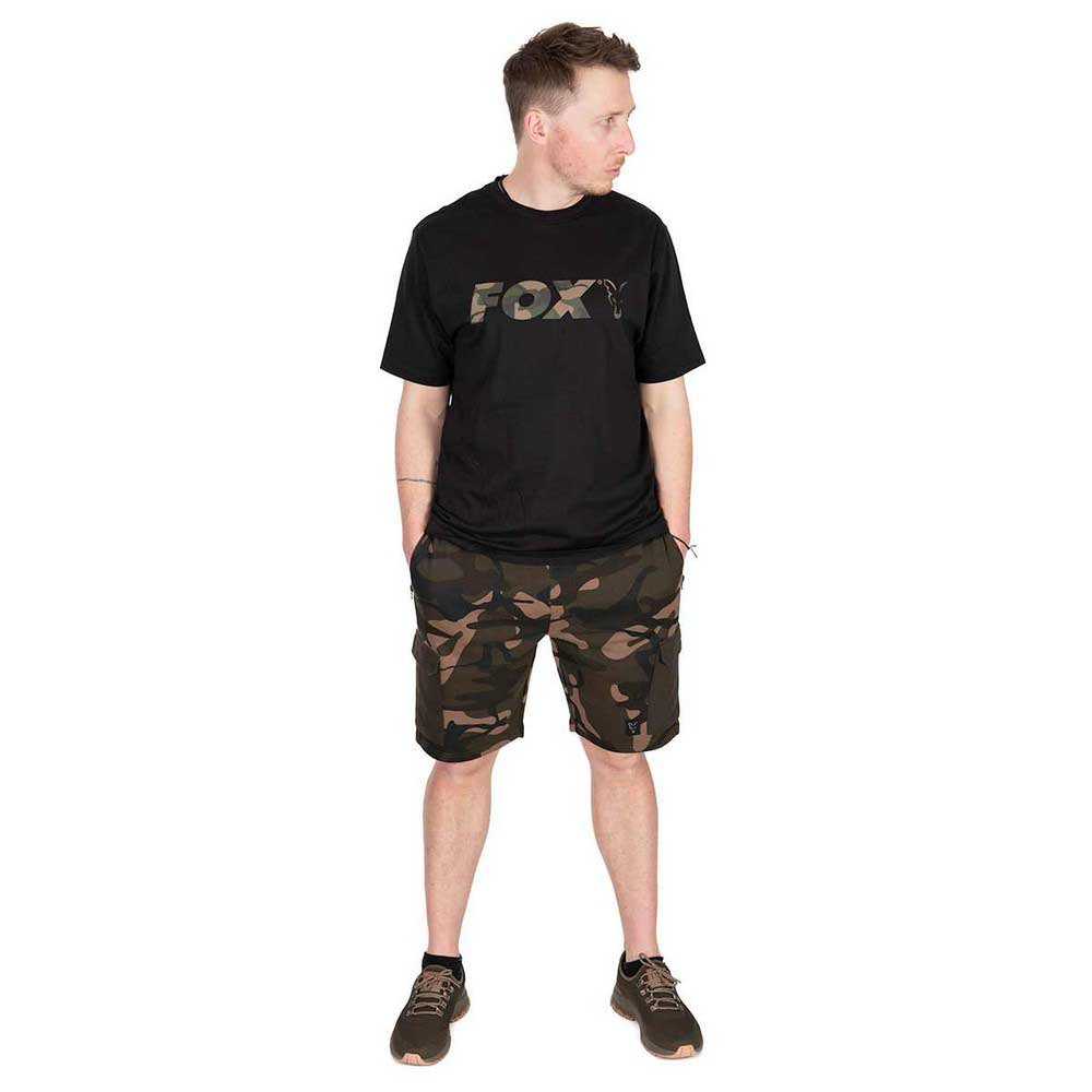 Купить Fox international CFX286 Футболка с коротким рукавом Logo Черный Black / Camo M 7ft.ru в интернет магазине Семь Футов