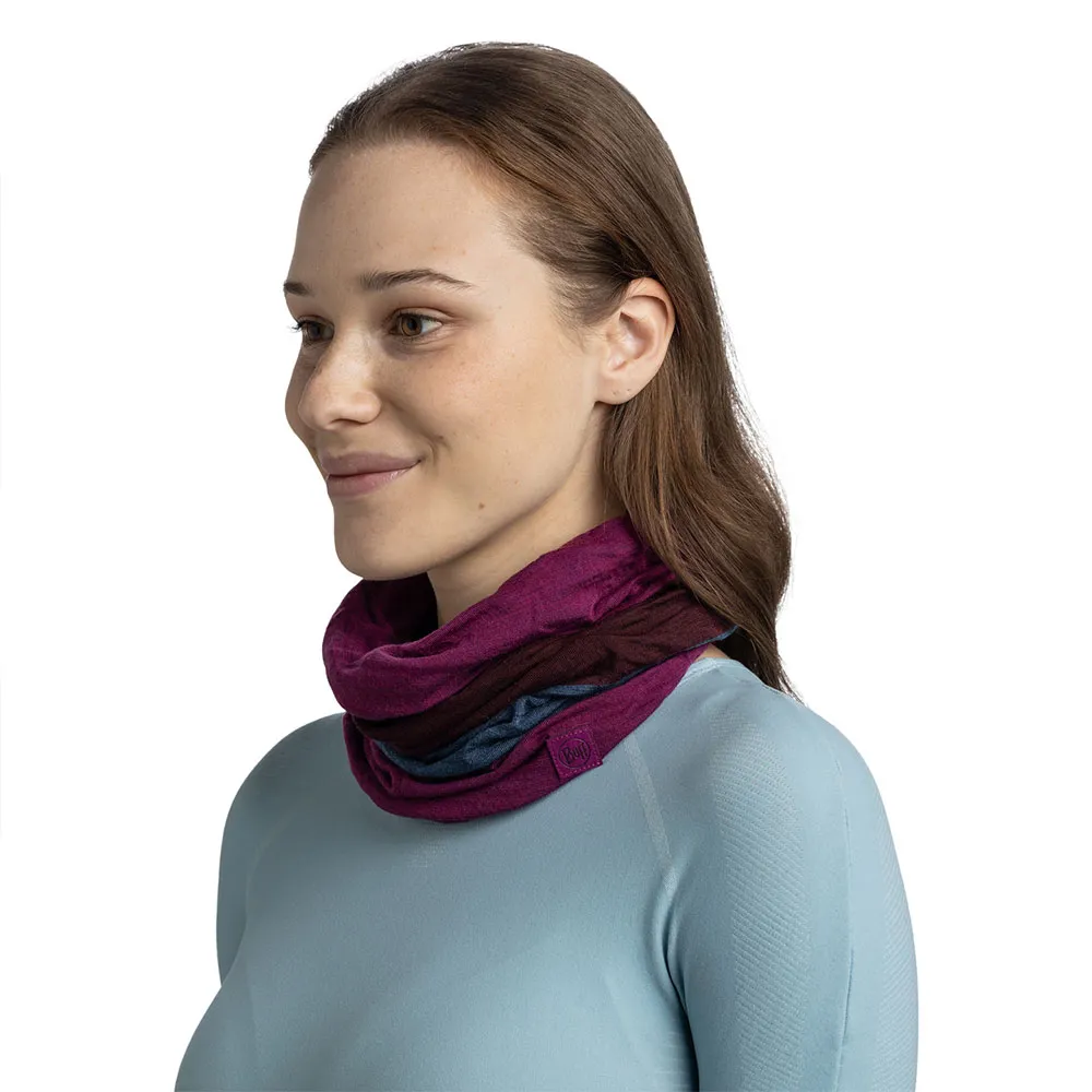 Купить Buff ® 132890.535.10.00 Шарф-хомут Merino Move Block Magenta 15x10x5 7ft.ru в интернет магазине Семь Футов