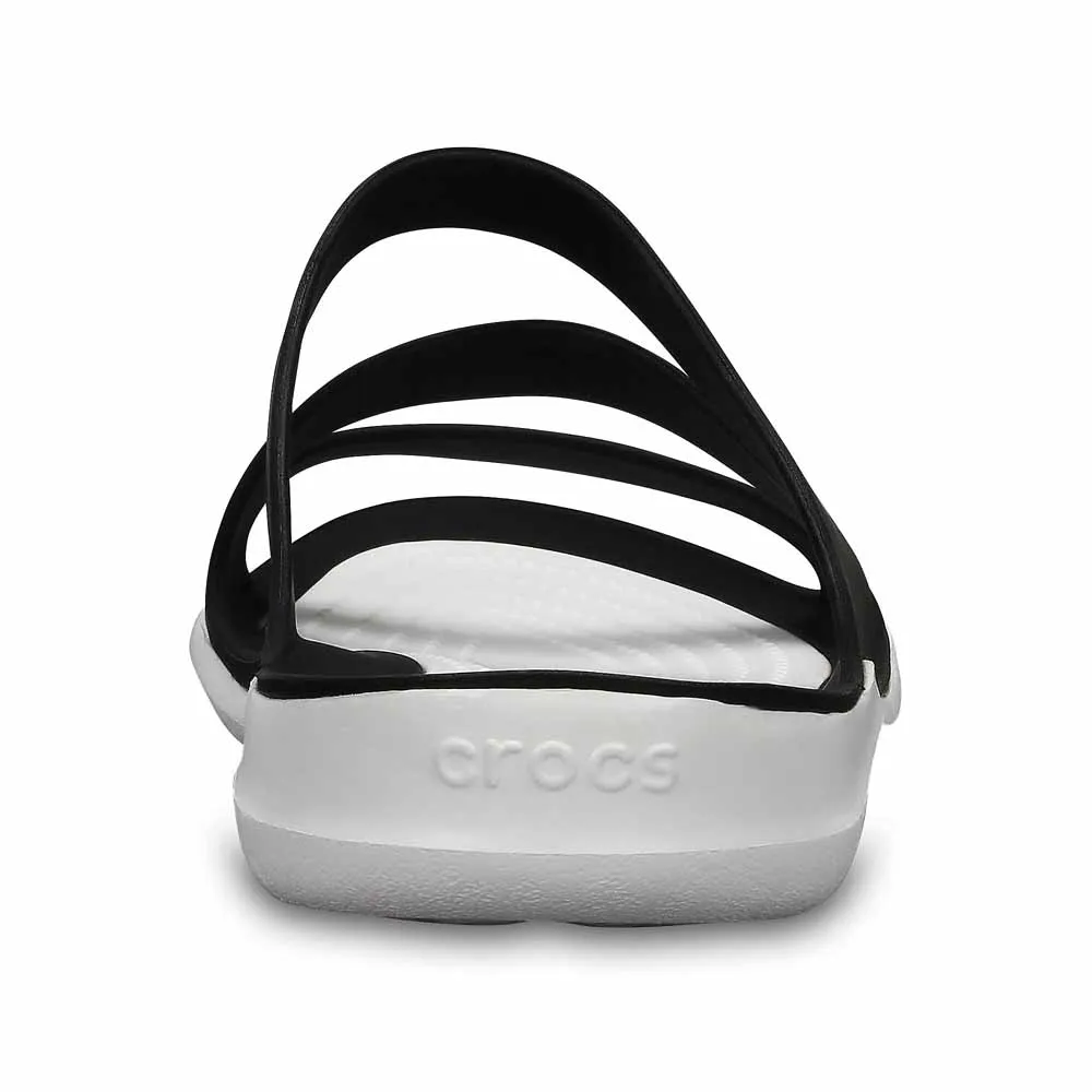 Купить Crocs 203998-066b-w10 Шлёпанцы Swiftwater Black / White 32x20x10 EU 41 7ft.ru в интернет магазине Семь Футов