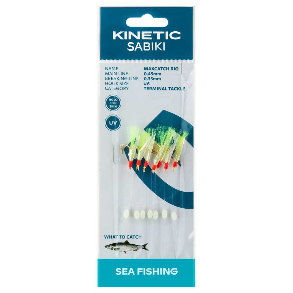 Купить Kinetic F105-169-015 Sabiki MaxCatch Рыболовное Перо  Holo Fishskin / Yellow Flash 7ft.ru в интернет магазине Семь Футов