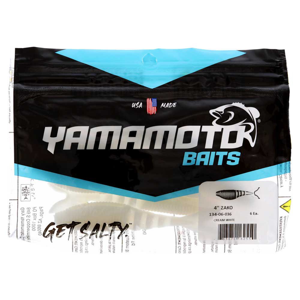 Купить Yamamoto baits 1213406036 Zako Мягкая приманка 101 mm 6 единицы Золотистый Cream White 7ft.ru в интернет магазине Семь Футов