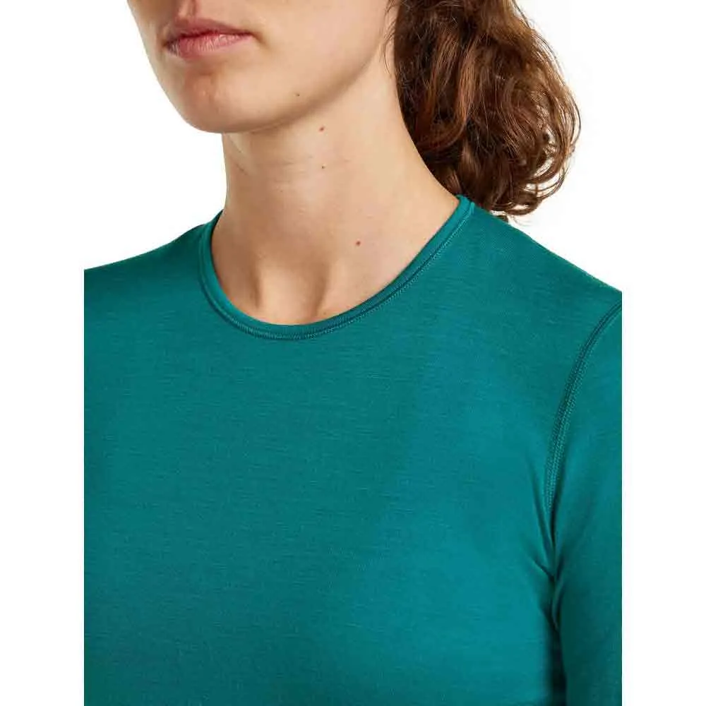 Купить Icebreaker 1043750lg/xs Базовый слой с длинным рукавом Merino 200 Oasis Crewe Tidal Teal 30x25x2 7ft.ru в интернет магазине Семь Футов