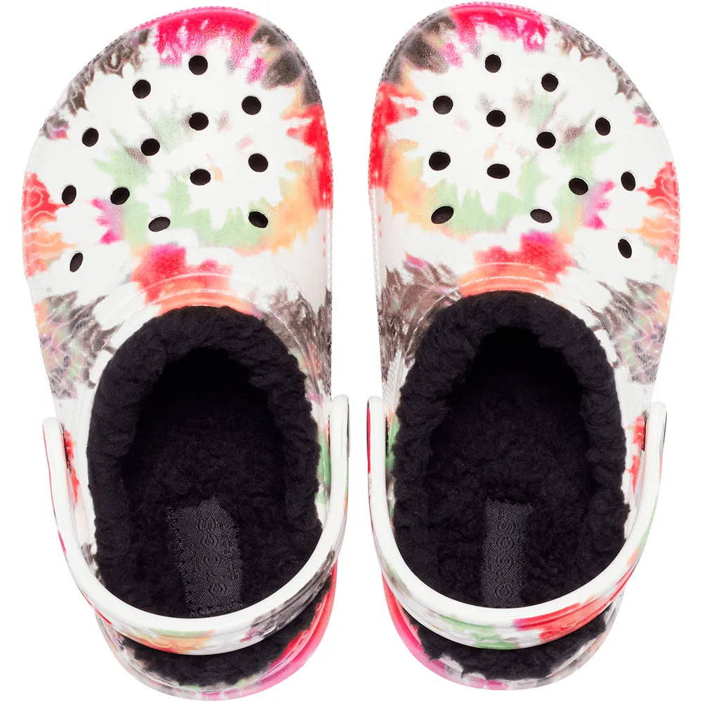 Купить Crocs 206683-0c4-c4 Деревянные башмаки Classic Lined Tiedye Graphic Black / Multi 35x25x15 EU 19 7ft.ru в интернет магазине Семь Футов