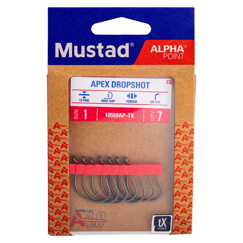 Купить Mustad 10559AP-TX-2/0-6A Apex Wide Dropshot Крючки С Одним Глазком Серебристый TitanX 2/0 7ft.ru в интернет магазине Семь Футов