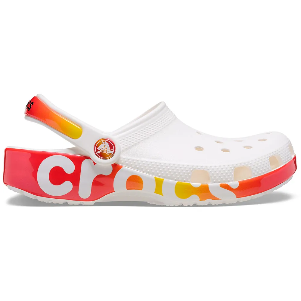 Купить Crocs 210714-94s-c12 Деревянные башмаки Classic Reflector White / Multi 35x25x15 EU 29 7ft.ru в интернет магазине Семь Футов