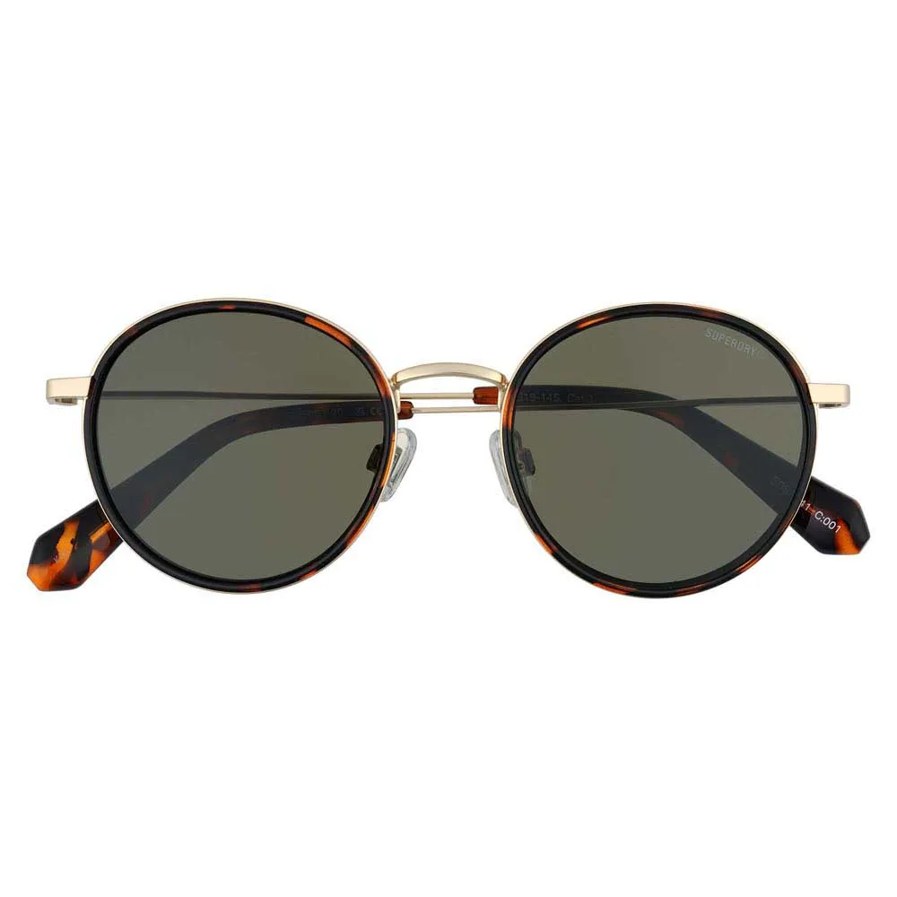 Купить Superdry 995063-20-3040 Солнцезащитные очки Sds-5041-001 Satin Gold / Tort Vintage green/CAT3 7ft.ru в интернет магазине Семь Футов