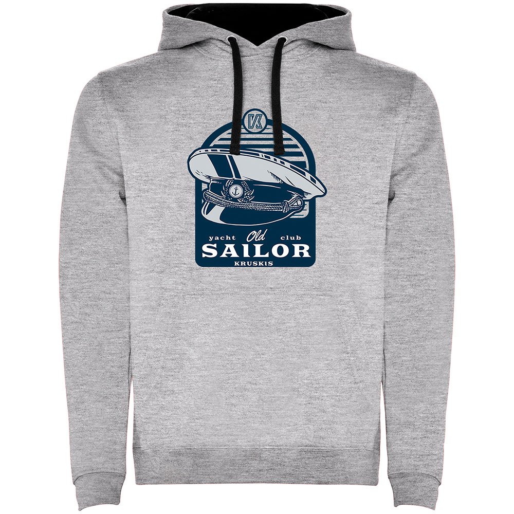 Купить Kruskis SU1067035802C052 Толстовка с капюшоном Sailor Two-Colour Серый Heather Grey / Black L 7ft.ru в интернет магазине Семь Футов