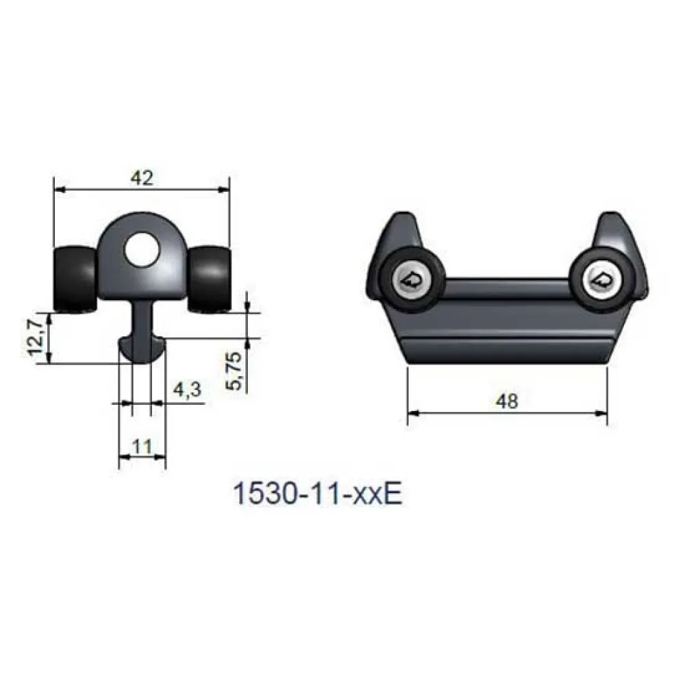 Купить Rutgerson marine rs1531-11-05 коньки с метрическим винтом 11 mm Black 12x12x10 7ft.ru в интернет магазине Семь Футов