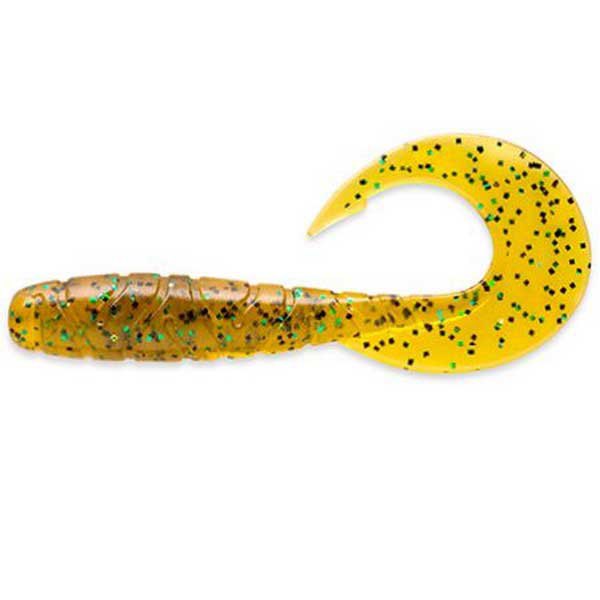 Купить Fishup FHL54-116 Mighty Grub Мягкая приманка 114 mm  Chartreuse / Black 7ft.ru в интернет магазине Семь Футов