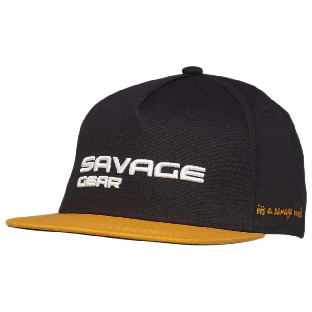 Купить Savage gear 73713 Кепка Flat Peak 3D Logo Черный  Black 7ft.ru в интернет магазине Семь Футов