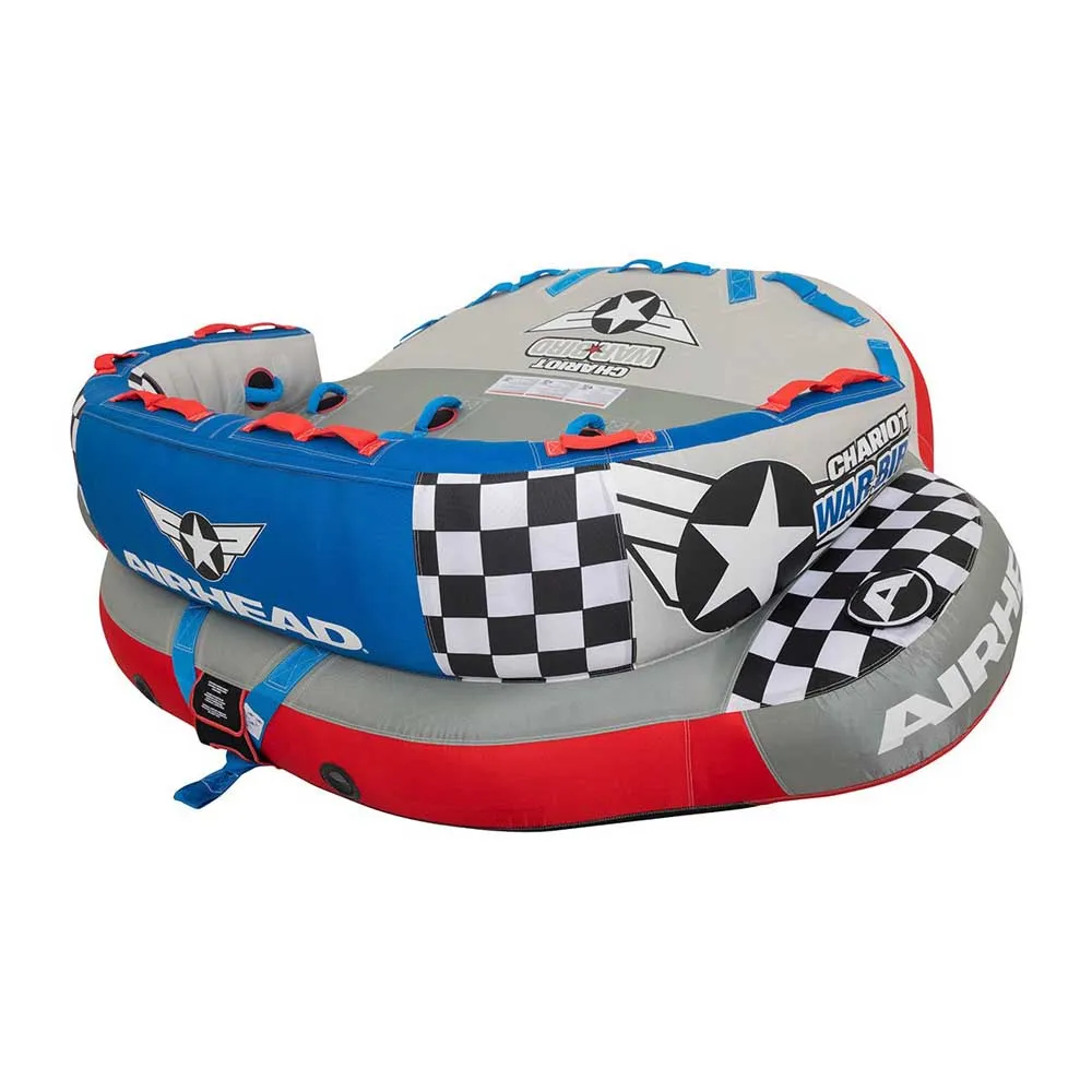 Купить Airhead 253-ahcw1790 буксируемая водная игрушка Chariot Warbird 3 Grey / Red / Blue 61x32x51 3 Places 7ft.ru в интернет магазине Семь Футов