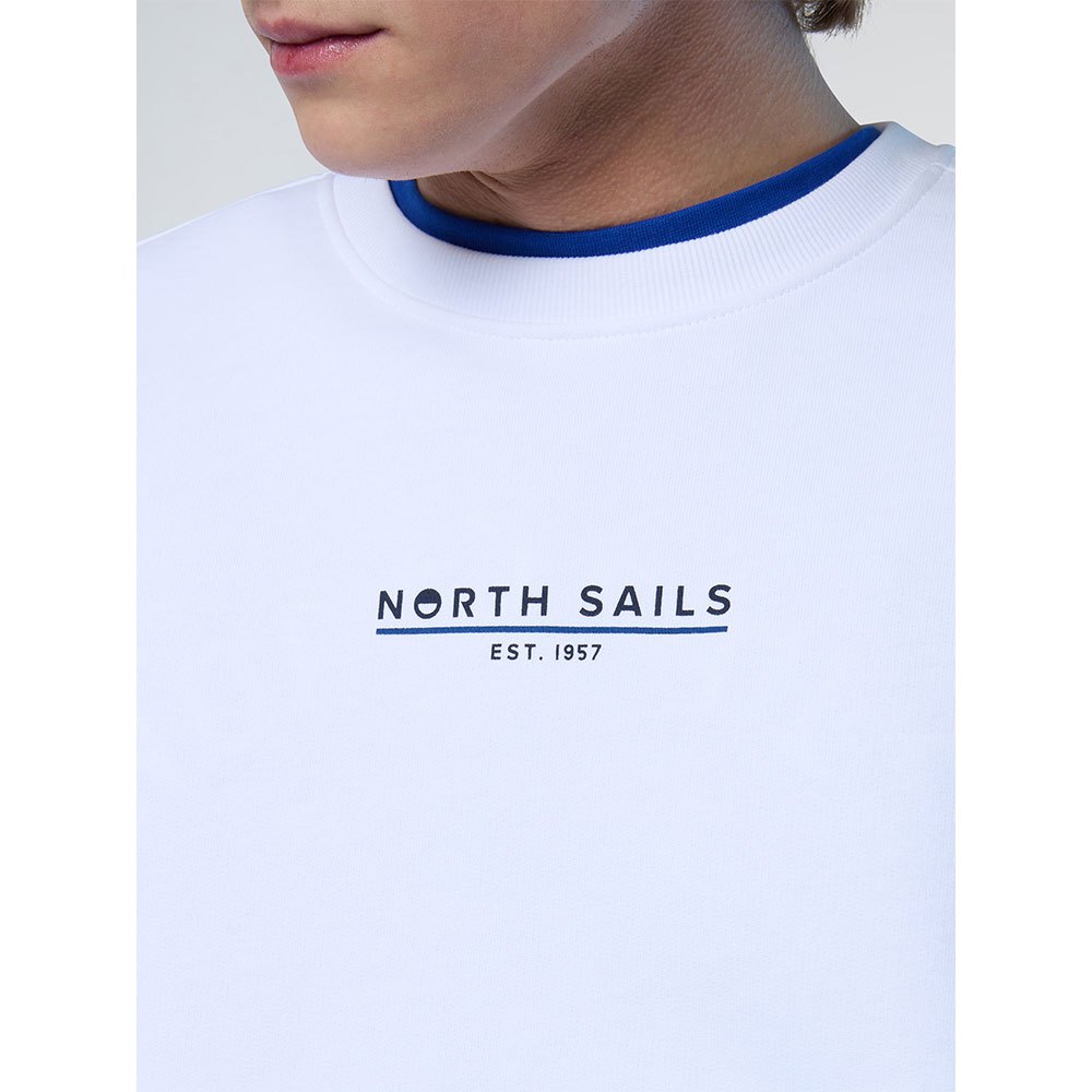 Купить North sails 691226-0101-L Свитер Свитер Basic Comfort Fit Голубой White L 7ft.ru в интернет магазине Семь Футов