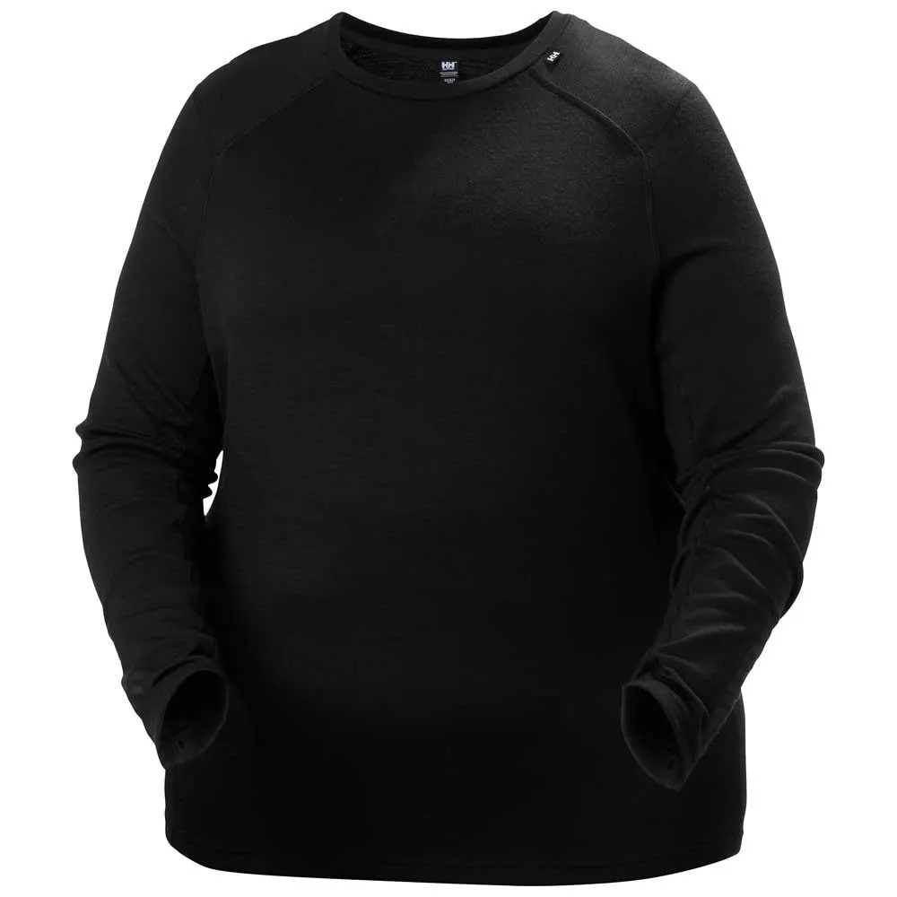 Купить Helly hansen 49541_990-1x Базовый слой с длинным рукавом Lifa Merino Midweight Plus Black 60x40x30 7ft.ru в интернет магазине Семь Футов