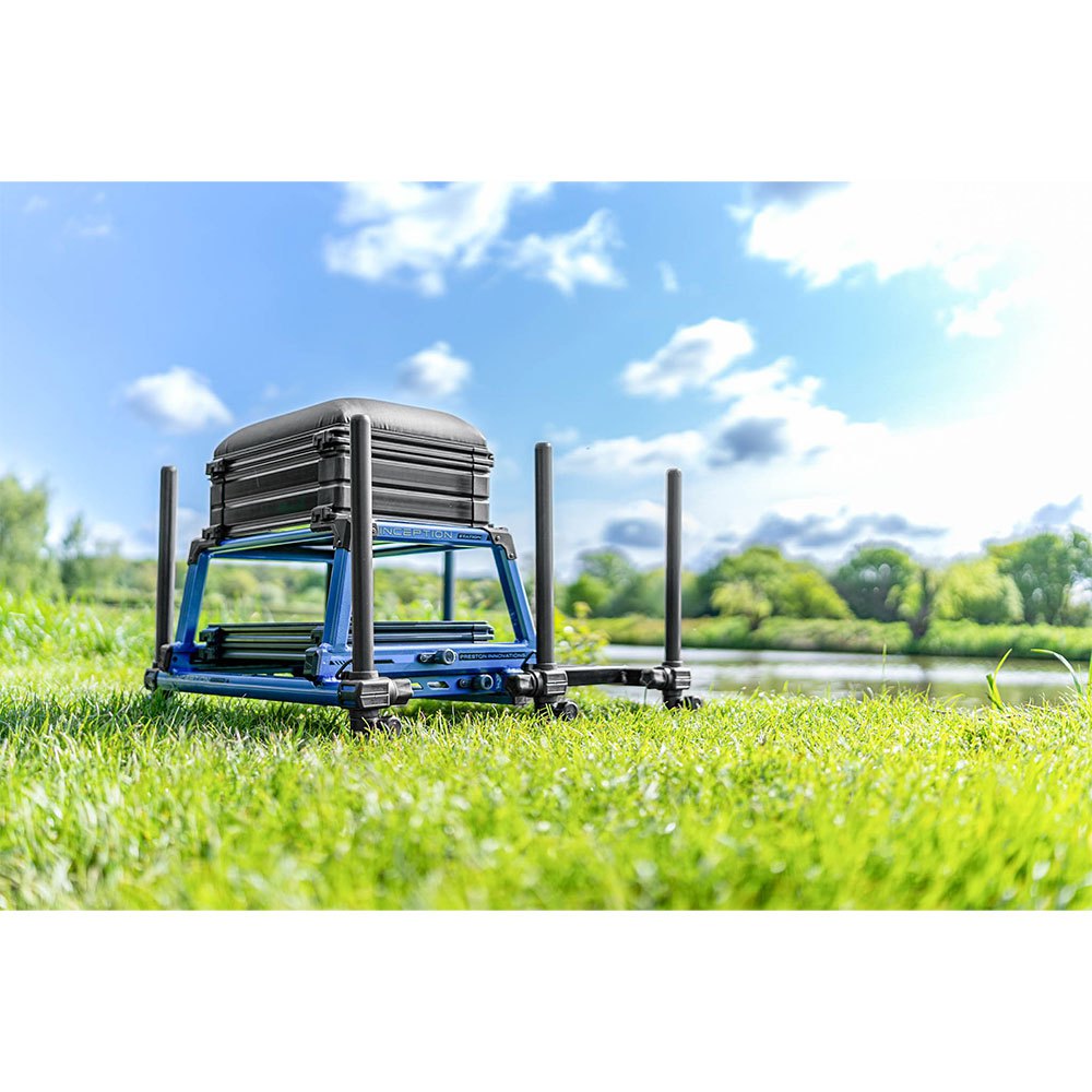 Купить Preston innovations P0120026 Inecption Blue Edition Сиденье Box Серебристый Black / Blue 7ft.ru в интернет магазине Семь Футов