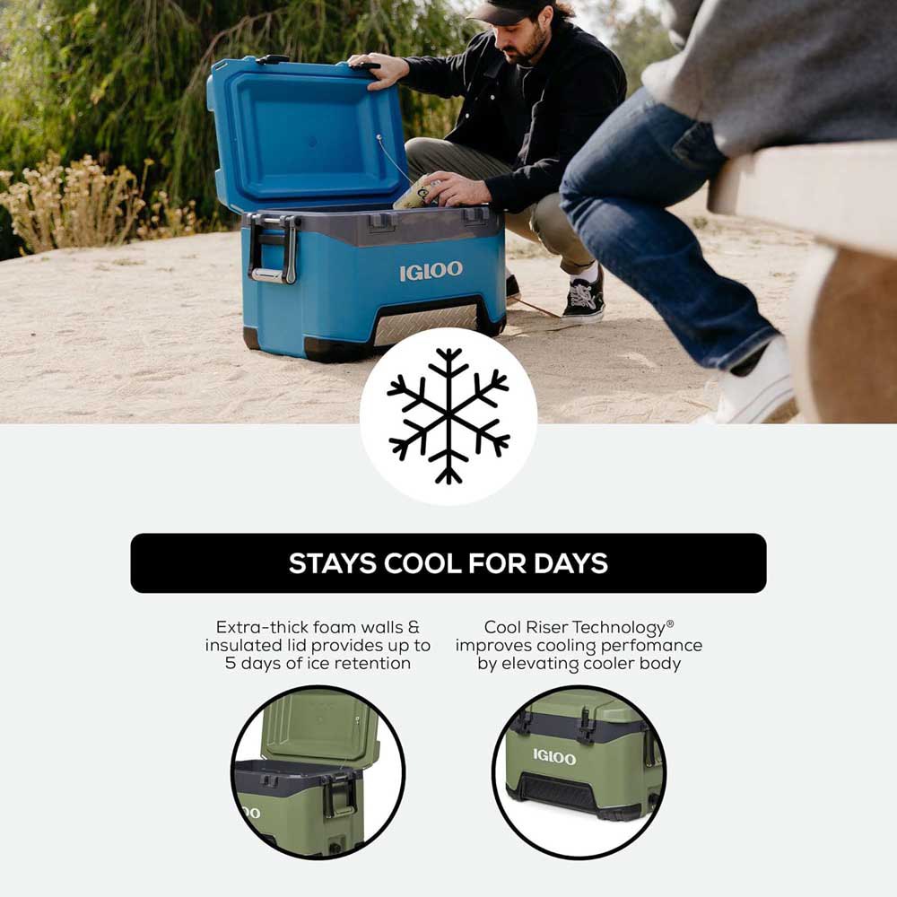 Купить Igloo coolers 50540 BMX 49L жесткий портативный холодильник Olive 66 x 42 x 43 cm 7ft.ru в интернет магазине Семь Футов