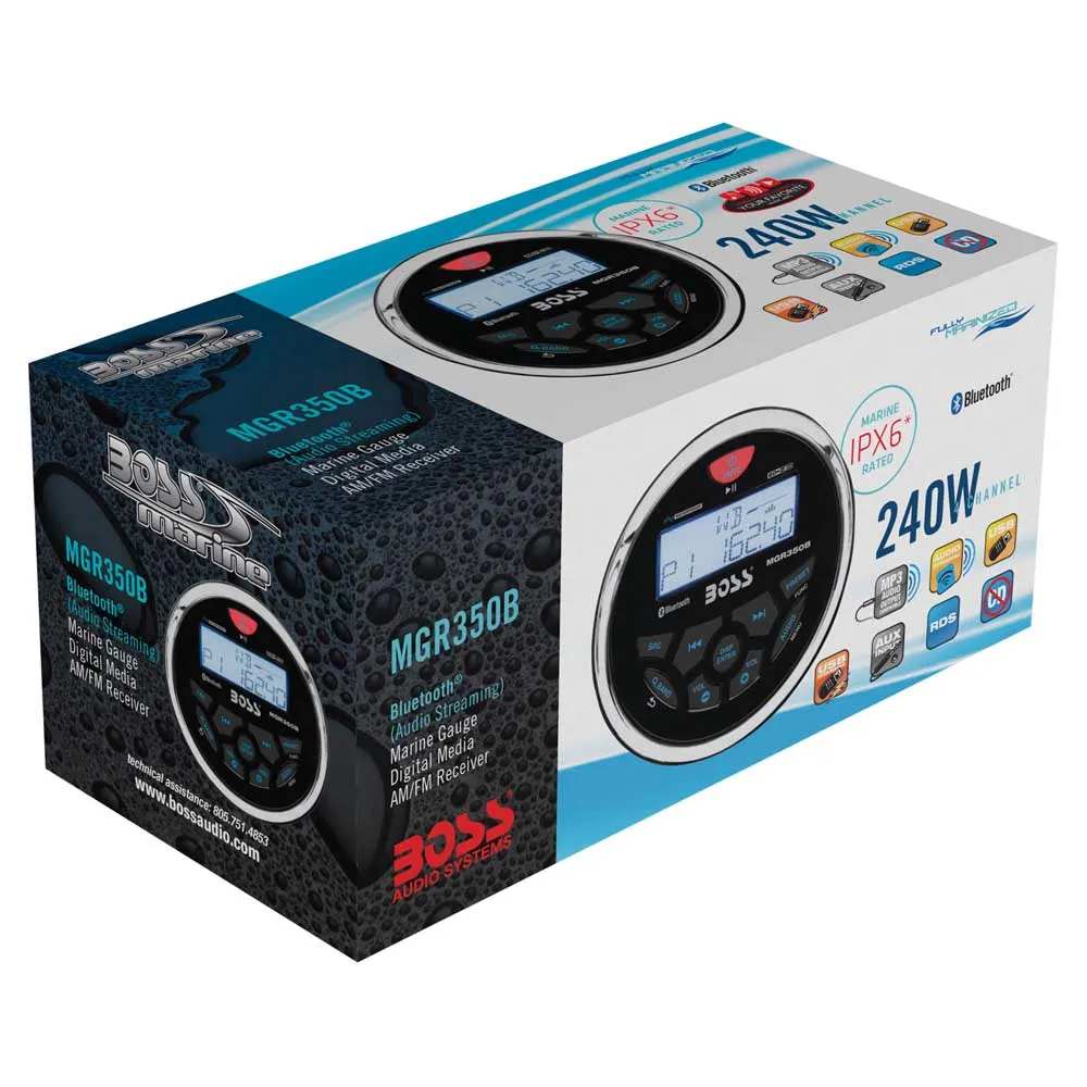 Купить Boss audio nk-138 Bluetooth-плеер MGR350B Black 20x15x10 240 W 7ft.ru в интернет магазине Семь Футов